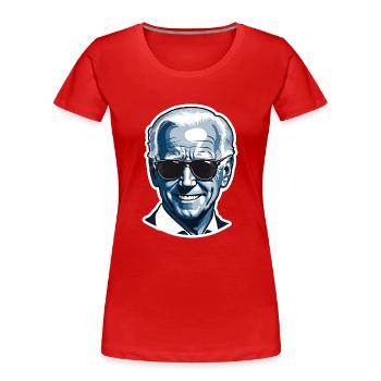 Joe Biden 2024 - Frauen Premium Bio T-Shirt - Rot - Vorne - Mia (176cm)