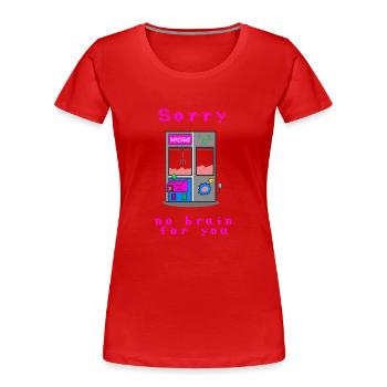 Fun Fair Automon Cerveau Gripper Griffe Machine - T-shirt bio Premium Femme - rouge - Devant - Mia (176cm)
