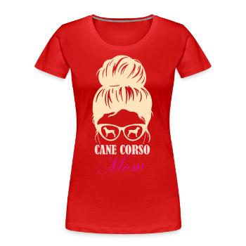 Cane Corso Dog Mother - Women's Premium Organic T-Shirt - red - Front - Mia (176cm)