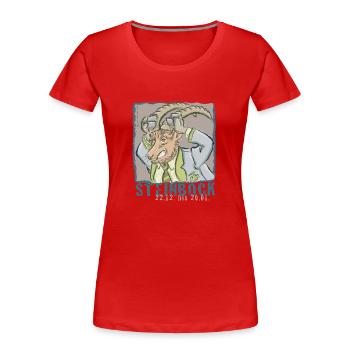 Sternzeichen - Steinbock - Frauen Premium Bio T-Shirt - Rot - Vorne - Mia (176cm)