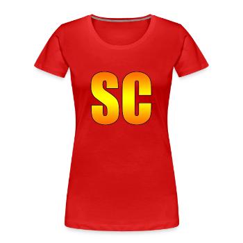 SC (Safety Car) Formula Game Real LIFE Logo - T-shirt bio Premium Femme - rouge - Devant - Mia (176cm)