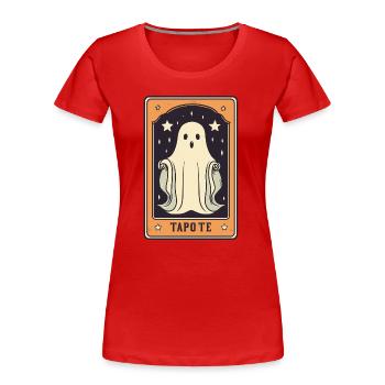 Tarot Geist Karte - Frauen Premium Bio T-Shirt - Rot - Vorne - Mia (176cm)
