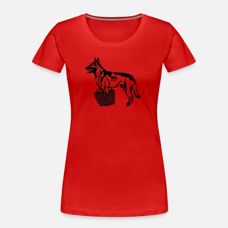 La garde d’objet (G) - T-shirt bio Premium Femme - rouge