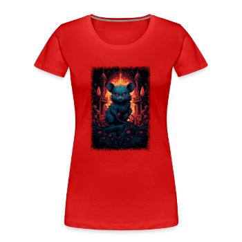 quote gift birthday present present idea gift idea - Frauen Premium Bio T-Shirt - Rot - Vorne - Mia (176cm)