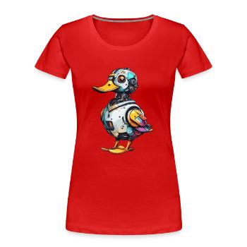 Robot Animal / AI / Mechanized Animals / Comic - Women's Premium Organic T-Shirt - red - Front - Mia (176cm)