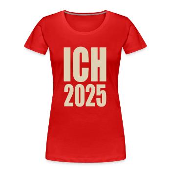 Me 2025 - Women's Premium Organic T-Shirt - red - Front - Mia (176cm)