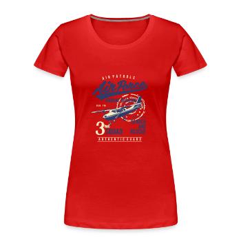 Air Force Air Force Aircraft Squad Crew - Women's Premium Organic T-Shirt - red - Front - Mia (176cm)
