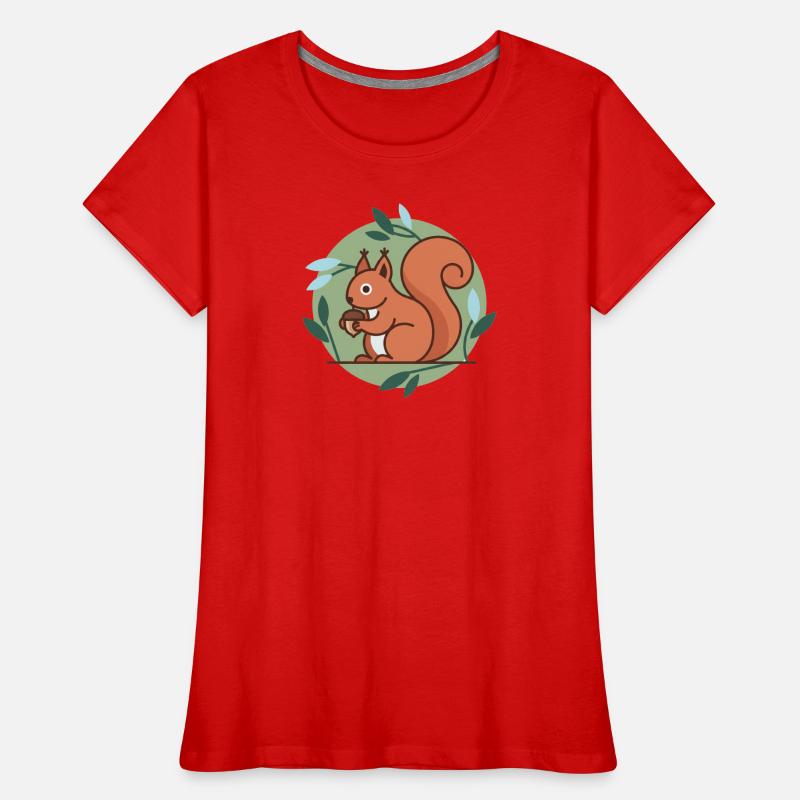 Eichhörnchen Frauen Premium Bio T-Shirt