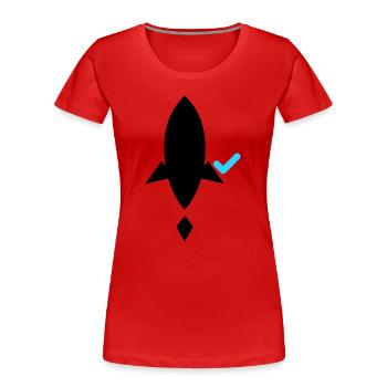Ship it (after tests pass) – Developer CI/CD - Frauen Premium Bio T-Shirt - Rot - Vorne - Mia (176cm)