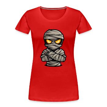 Mumie Halloween Comic - Frauen Premium Bio T-Shirt - Rot - Vorne - Mia (176cm)
