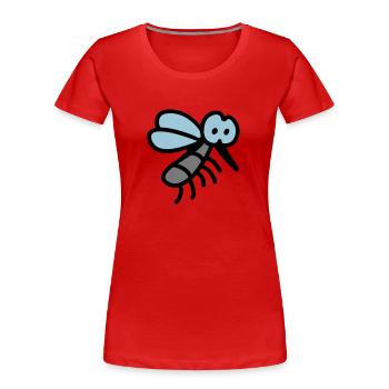 Mosquito - insect 3 - Women's Premium Organic T-Shirt - red - Front - Mia (176cm)