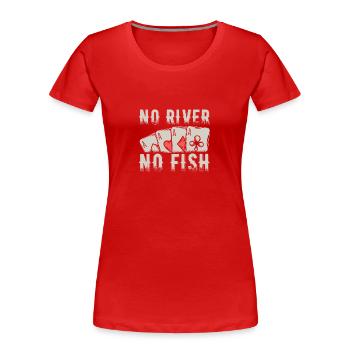 Poker cards | Poker Poker Poker Player Gifts - Women's Premium Organic T-Shirt - red - Front - Mia (176cm)