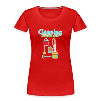 Housekeeper Household Cleaner - Women's Premium Organic T-Shirt - red - Front - Mia (176cm)