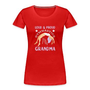 Gymnastics Gymnastics Gymnasts - Women's Premium Organic T-Shirt - red - Front - Mia (176cm)