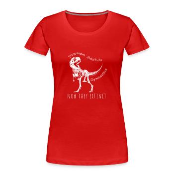 Gymnastique Gymnastique Gymnastes - T-shirt bio Premium Femme - rouge - Devant - Mia (176cm)