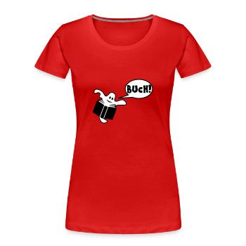 Buch - Frauen Premium Bio T-Shirt - Rot - Vorne - Mia (176cm)
