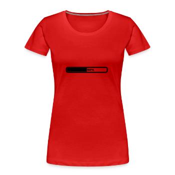 50 prozent - T-shirt bio Premium Femme - rouge - Devant - Mia (176cm)