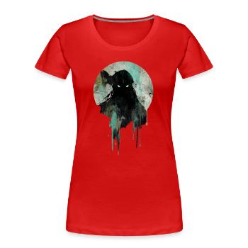 Eldritch Entity Cosmic Horror Dread Space - Women's Premium Organic T-Shirt - red - Front - Mia (176cm)