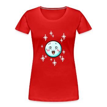 Snowball #2/9 - Women's Premium Organic T-Shirt - red - Front - Mia (176cm)