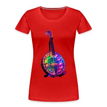 Banjo - Frauen Premium Bio T-Shirt - Rot - Vorne - Mia (176cm)