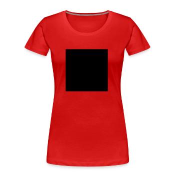Math symbol - black square - Women's Premium Organic T-Shirt - red - Front - Mia (176cm)
