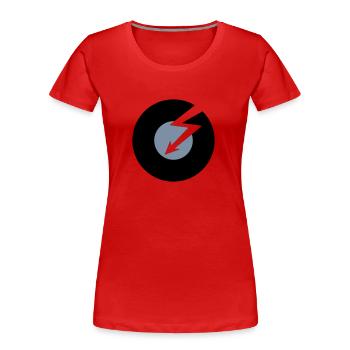 Venyl Blitz - Frauen Premium Bio T-Shirt - Rot - Vorne - Mia (176cm)