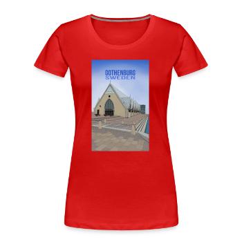 Gothenburg Sweden - Women's Premium Organic T-Shirt - red - Front - Mia (176cm)