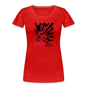 TNT - Explosion - Frauen Premium Bio T-Shirt - Rot - Vorne - Mia (176cm)