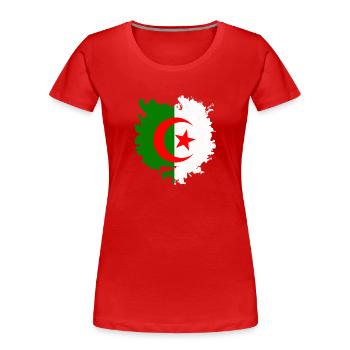 Algerien - Frauen Premium Bio T-Shirt - Rot - Vorne - Mia (176cm)