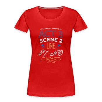 book dragon i love books book quotes - Frauen Premium Bio T-Shirt - Rot - Vorne - Mia (176cm)