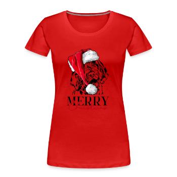 Santa SPINONE ITALIANO Merry Christmas Wilsigns - Women's Premium Organic T-Shirt - red - Front - Mia (176cm)