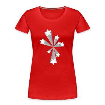 Flying stars star flying star star - Women's Premium Organic T-Shirt - red - Front - Mia (176cm)