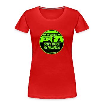 Aquarium - Women's Premium Organic T-Shirt - red - Front - Mia (176cm)