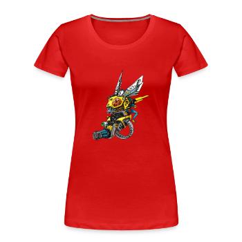 Engraver the Wasp - Women's Premium Organic T-Shirt - red - Front - Mia (176cm)