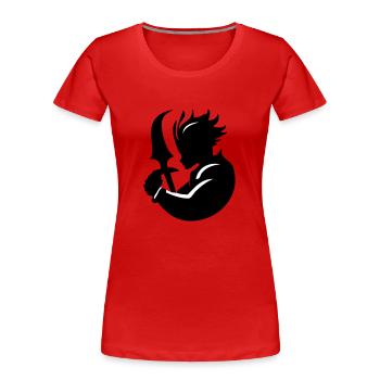 Epic hero ready - Women's Premium Organic T-Shirt - red - Front - Mia (176cm)