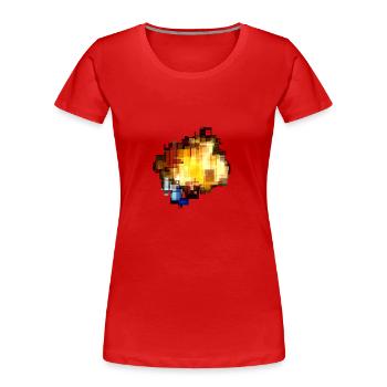 Block - Women's Premium Organic T-Shirt - red - Front - Mia (176cm)