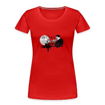Freestyle Jazz - Frauen Premium Bio T-Shirt - Rot - Vorne - Mia (176cm)