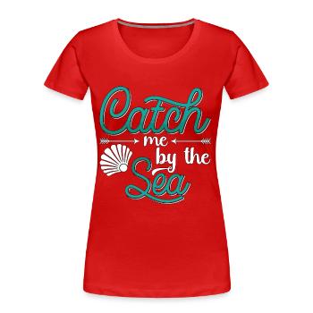 Freitaucher Apnoe Tauchen Freitauchen Geschenk - Frauen Premium Bio T-Shirt - Rot - Vorne - Mia (176cm)