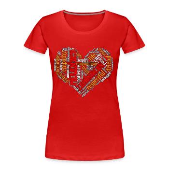 Pharmacy Technician Heart Appreciation Health Care - Frauen Premium Bio T-Shirt - Rot - Vorne - Mia (176cm)