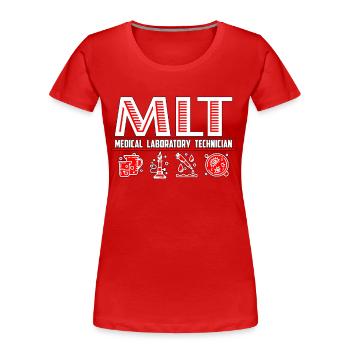 Lab Technician Medical Laboratory Science Medical - Frauen Premium Bio T-Shirt - Rot - Vorne - Mia (176cm)