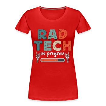 X-ray Tech Rad Tech en radiologie Technicien en radiologie - T-shirt bio Premium Femme - rouge - Devant - Mia (176cm)