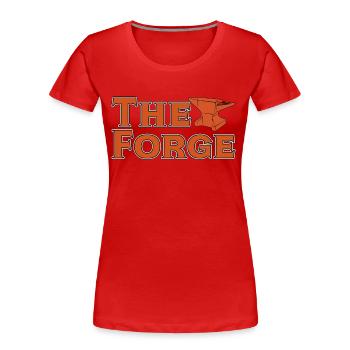 Forger la forge métallurgiste artisan forgerons - T-shirt bio Premium Femme - rouge - Devant - Mia (176cm)