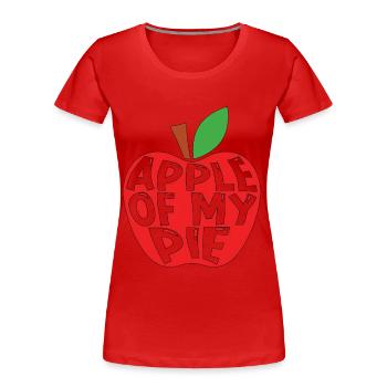 Apple Pie Apple Of My Pie Cooking Fruit Pastries - Frauen Premium Bio T-Shirt - Rot - Vorne - Mia (176cm)