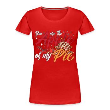 Apple Pie You Are The Apple Of My Cooking Pastries - Frauen Premium Bio T-Shirt - Rot - Vorne - Mia (176cm)