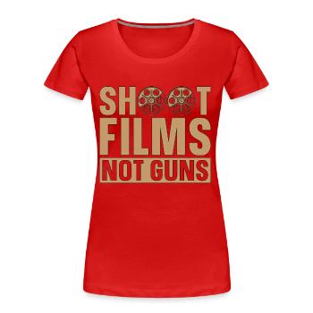 Film Director Shoot Films Not Guns Movie Director - Frauen Premium Bio T-Shirt - Rot - Vorne - Mia (176cm)