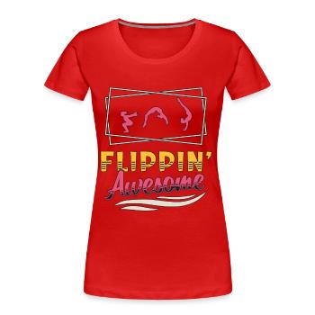 Contortion Flippin' Awesome Backflip Contortionist - Frauen Premium Bio T-Shirt - Rot - Vorne - Mia (176cm)