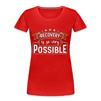 Mental Health Recovery Is So Very Mental Support - Frauen Premium Bio T-Shirt - Rot - Vorne - Mia (176cm)