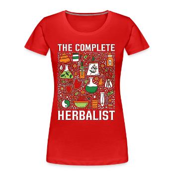 Herbalism The Complete Herbalist Herbs Herbalist - Women's Premium Organic T-Shirt - red - Front - Mia (176cm)