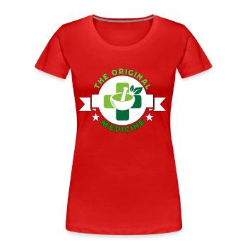 Herbalism The Original Medicine Herbal Herbalist - Women's Premium Organic T-Shirt - red - Front - Mia (176cm)