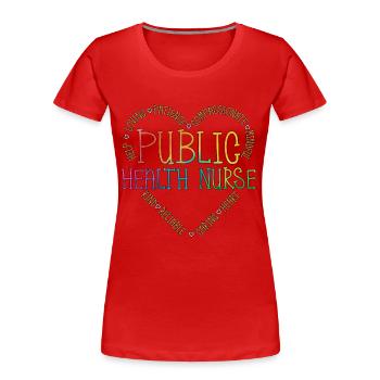 Public Health Nurse Health Worker Epidemiologist - Frauen Premium Bio T-Shirt - Rot - Vorne - Mia (176cm)